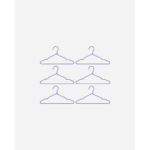 WIRE - Herðatré, blá 6stk