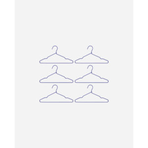 WIRE - Herðatré, blá 6stk