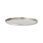 Kertabakki m/ kanti 1x26cm silfur
