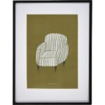 CHAIR - Mynd í ramma, 30x40cm