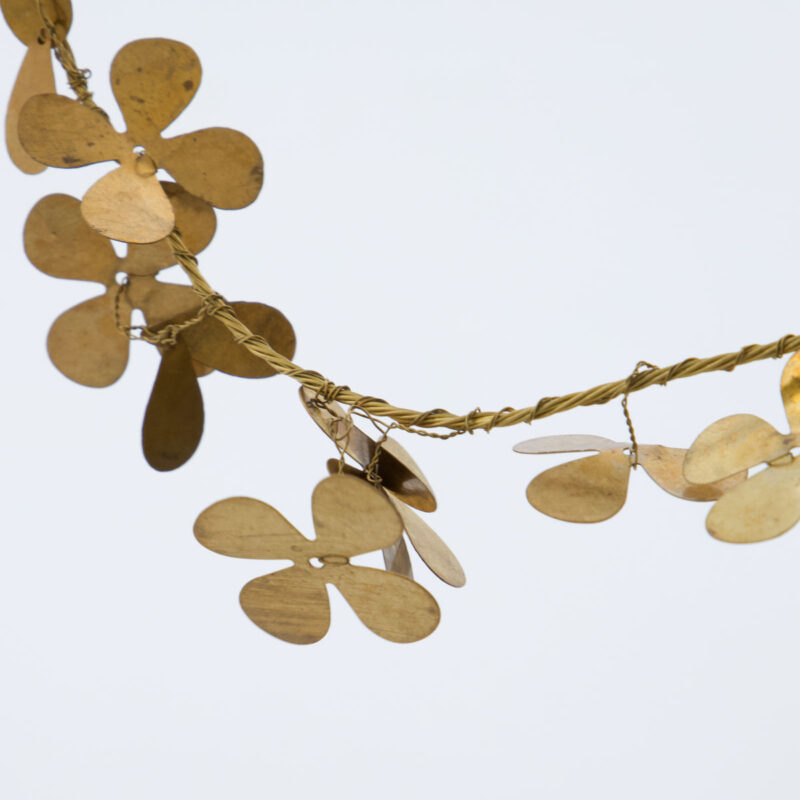 CLOVER -  Jólaskraut, gylltur krans, 12.5cm - Image 2