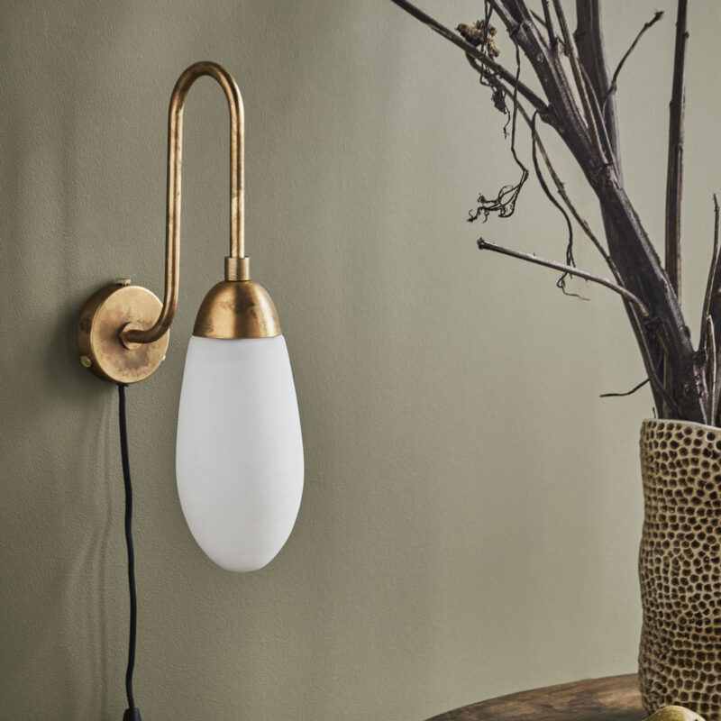 DROP - Veggljós, antik brass - Image 3