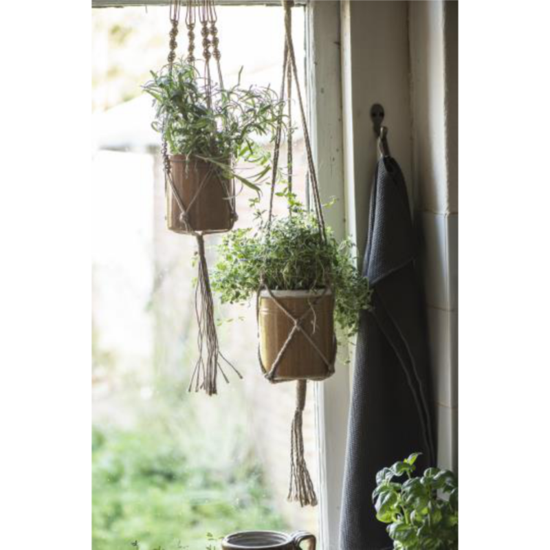 Blóma hengi úr jute - natur - Image 4