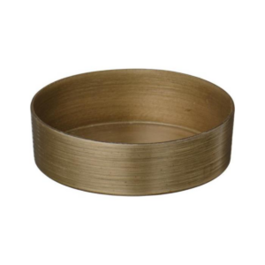 Kertabakki m/kanti, brass 6cm