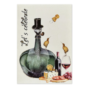 Kort - Let's Celebrate Green bottle