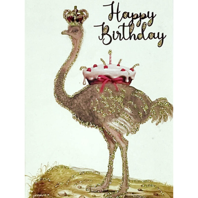 Kort - Strútur "Happy Birthday"