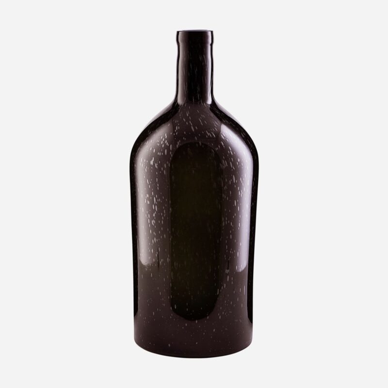 Bottle vasi dökk brún h:45cm