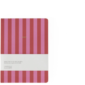A.Journal - Notebook, Stripes Pink