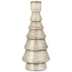 Tré kertastjaki - brúnn, 20.5cm
