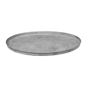 Bakki m/kanti, zink 35.5cm