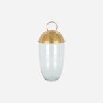 Acho acorn-lagað glerhólkur m/ brass minni