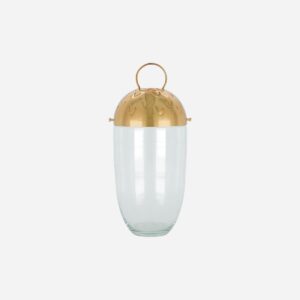 Acho acorn-lagað glerhólkur m/ brass minni