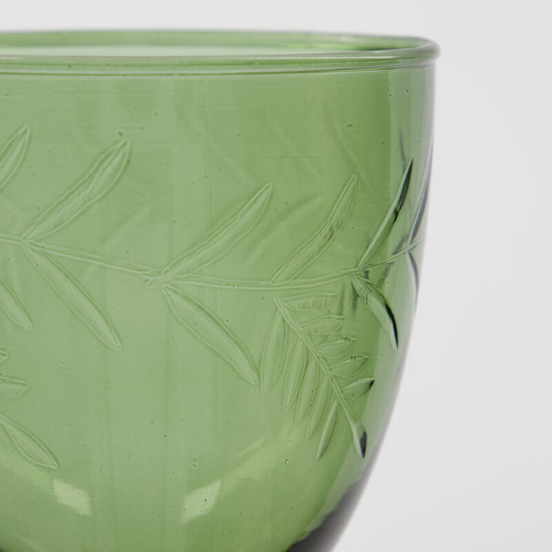 VINTAGE - Hvítvínsglas, grænt - Image 2