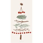 Servíettur - Christmas tree, 16stk