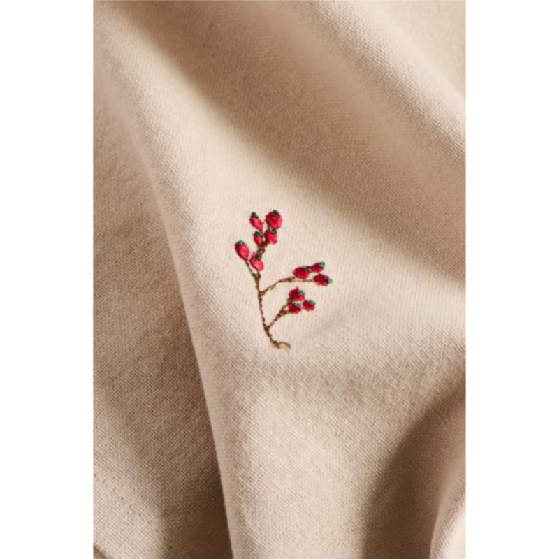Tauservíetta m/berjum, linen 40x40cm - Image 2