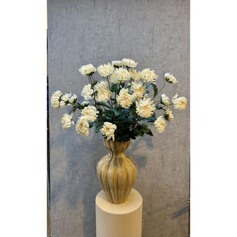 Krýsantemum - krem h: 83cm - Image 5
