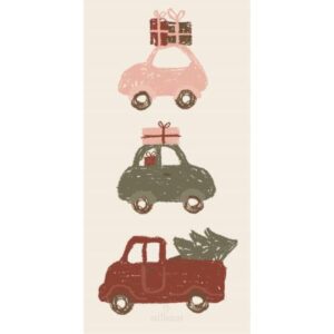 Servíettur - jólabílar