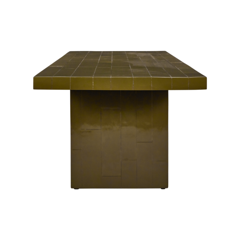 BRICK - Borðstofuborð, mustard 90x200cm - Image 3
