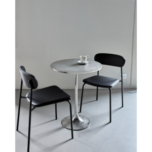 Pova stólar svartir  h:78x52x46,5 2pk