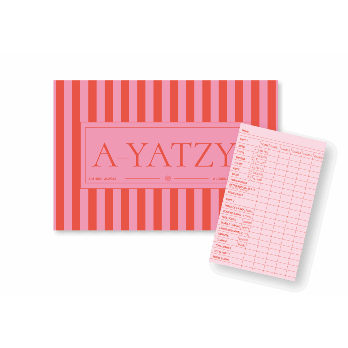 A.Journal - Yatzy borðspil, bleikt - Image 2