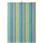 Viskustykki - marglitaðar rendur, blátt