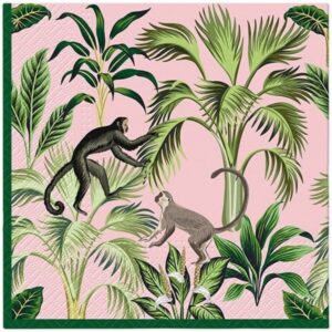 Servíettur - Monkey fun, 20stk