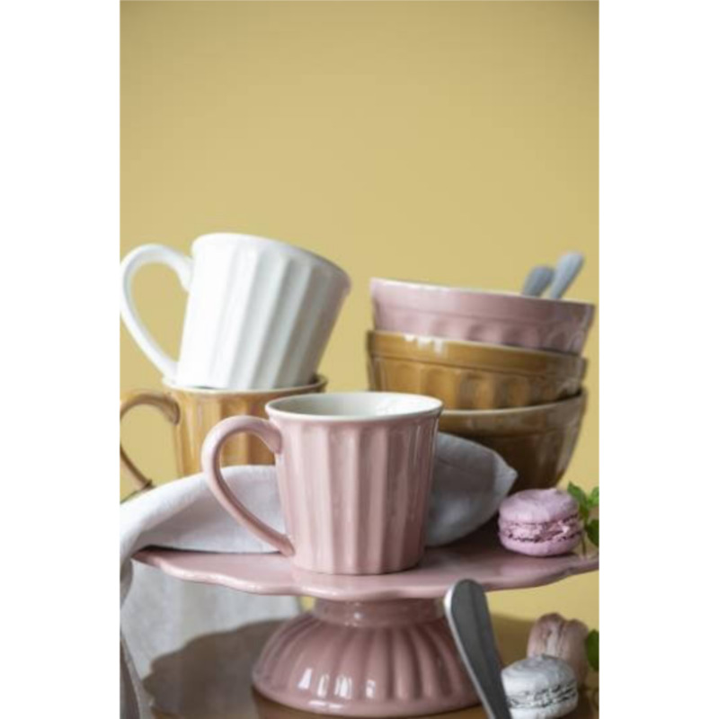 Kökudiskur á fæti - Coral almond - Image 4