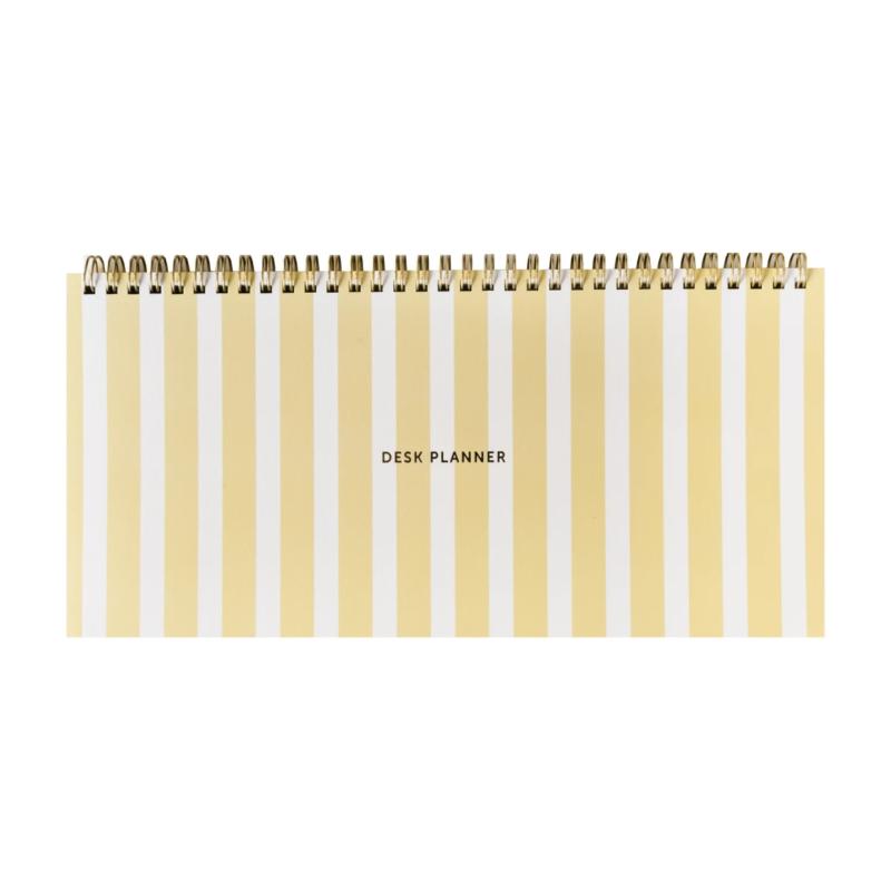 A. Journal - Deskplanner, stripes Yellow