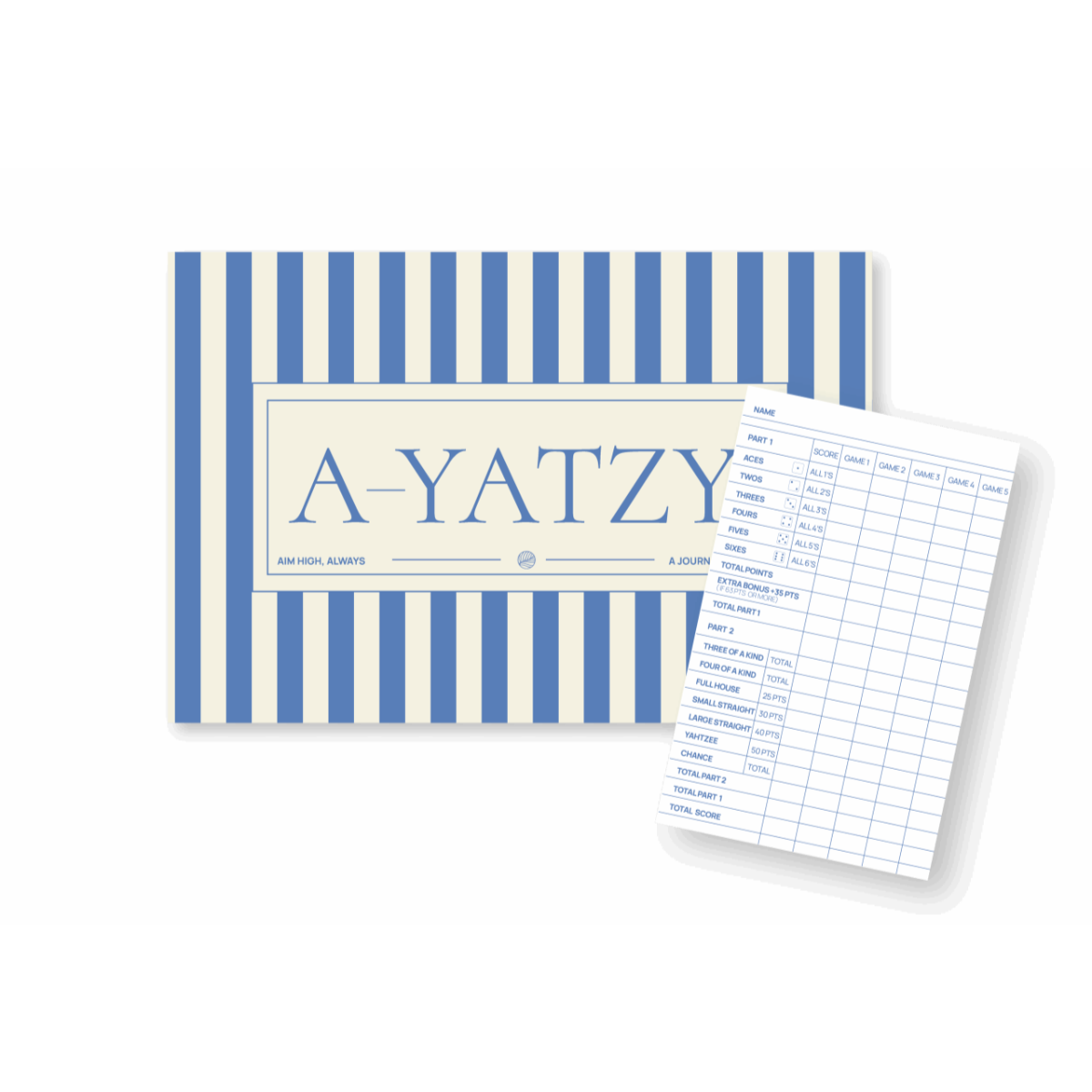 A.Journal - Yatzy borðspil, blátt - Image 2