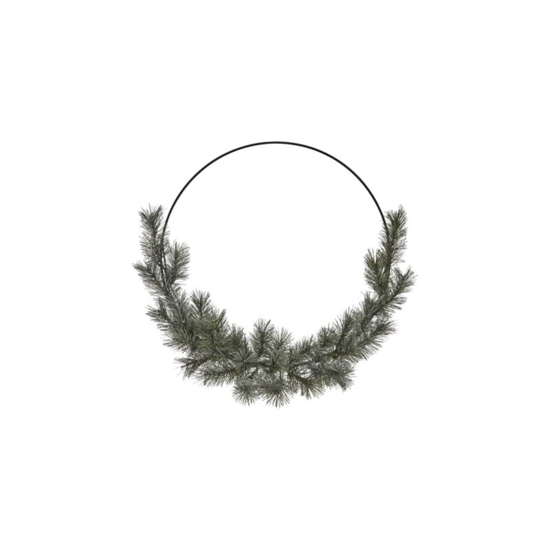 GIANT - krans m/greni og LED, 45cm