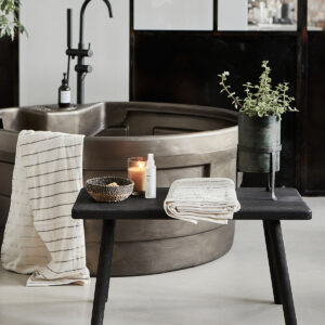 NADI - Bekkur, svartur 81cm