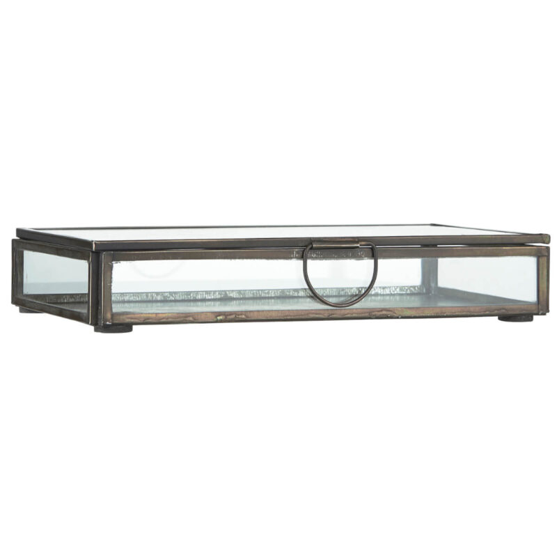 Glerbox m/loki- Silfur 22.3cm