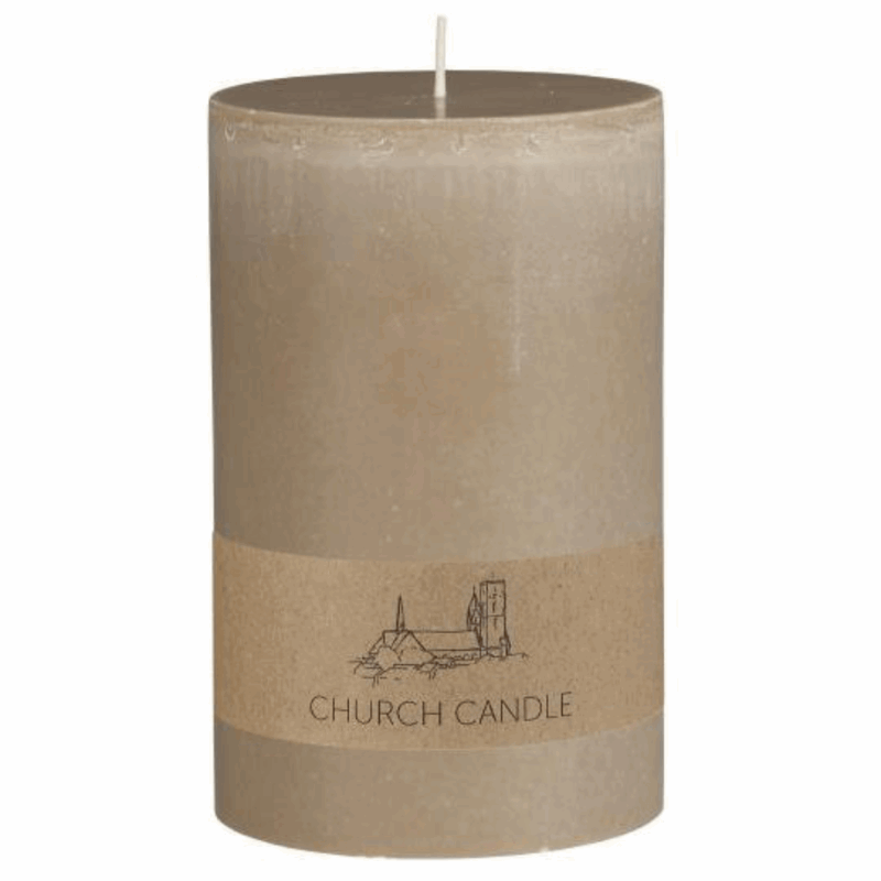 Kirkja - kubbakerti, rustic linen