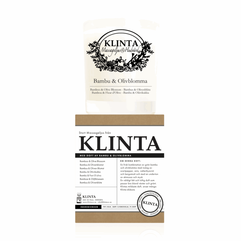 KLINTA ilm/nuddkerti -  Bambus/ólífu blossom - Image 3