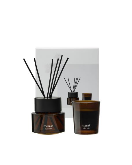 Gjafabox silent amber kerti/ilmst