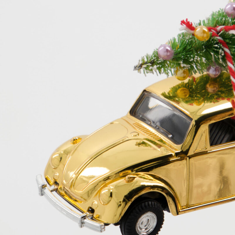 MINI Xmas bíll - gylltur - Image 3