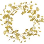 TWIGS - Krans, gylltur