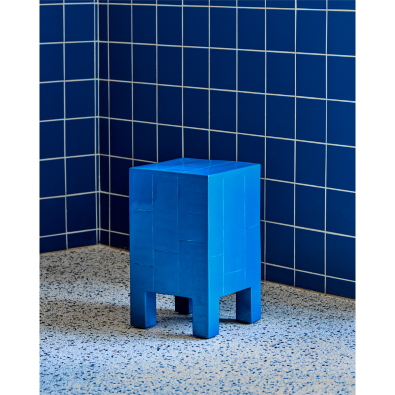 BRICK - Hliðarborð, blátt - Image 4