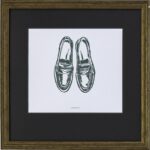 SHOE - Mynd í ramma, 40x40cm