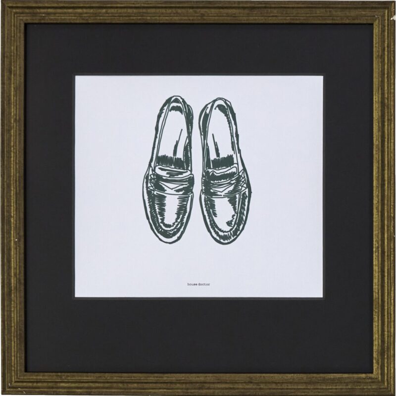SHOE - Mynd í ramma, 40x40cm