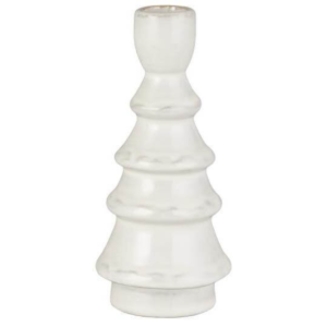 Tré kertastjaki - hvítt, 16cm