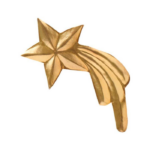 Upphengisskraut - stjörnuhrap, brass