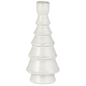 Tré kertastjaki - hvítt, 20.5cm